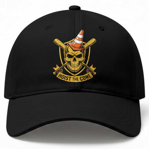 Funny Hoist The Cone Skull Baseball Cap IYKYK Meme Gritty Victory Celebration Sports Fan TS02 Print Your Wear