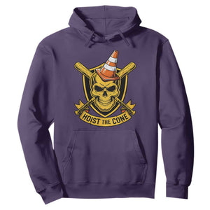 Funny Hoist The Cone Skull Hoodie IYKYK Meme Gritty Victory Celebration Sports Fan TS02 Purple Print Your Wear