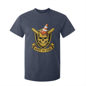 Funny Hoist The Cone Skull T Shirt For Kid IYKYK Meme Gritty Victory Celebration Sports Fan TS02 Navy Print Your Wear
