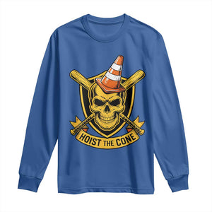 Funny Hoist The Cone Skull Long Sleeve Shirt IYKYK Meme Gritty Victory Celebration Sports Fan TS02 Royal Blue Print Your Wear