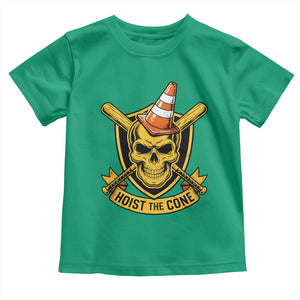 Funny Hoist The Cone Skull Toddler T Shirt IYKYK Meme Gritty Victory Celebration Sports Fan TS02 Irish Green Print Your Wear