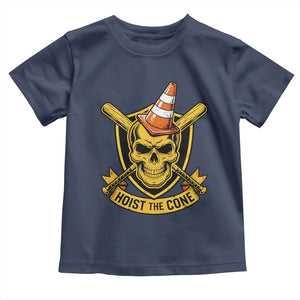 Funny Hoist The Cone Skull Toddler T Shirt IYKYK Meme Gritty Victory Celebration Sports Fan TS02 Navy Print Your Wear