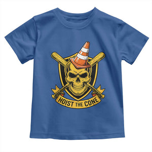 Funny Hoist The Cone Skull Toddler T Shirt IYKYK Meme Gritty Victory Celebration Sports Fan TS02 Royal Blue Print Your Wear