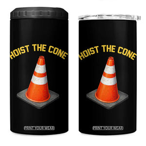Vintage Hoist The Cone Victory Graphic 4 in 1 Can Cooler Tumbler Funny Baseball Fan Pride Celebration IYKYK Meme TS02 One Size: 16 oz Black Print Your Wear