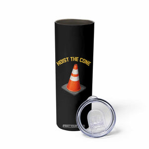 Vintage Hoist The Cone Victory Graphic Skinny Tumbler Funny Baseball Fan Pride Celebration IYKYK Meme TS02 Print Your Wear