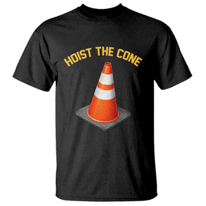 Vintage Hoist The Cone Victory Graphic T Shirt Funny Baseball Fan Pride Celebration IYKYK Meme TS02 Black Print Your Wear