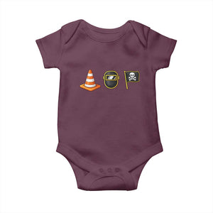 Pittsburgh Victory Icons Rebus Graphic IYKYK Meme Baby Onesie Hoist The Cone Welding Mask Jolly Roger Flag TS02 Maroon Print Your Wear