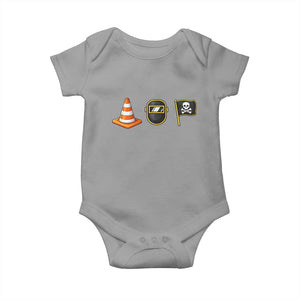 Pittsburgh Victory Icons Rebus Graphic IYKYK Meme Baby Onesie Hoist The Cone Welding Mask Jolly Roger Flag TS02 Sport Gray Print Your Wear