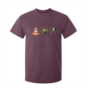 Pittsburgh Victory Icons Rebus Graphic IYKYK Meme T Shirt For Kid Hoist The Cone Welding Mask Jolly Roger Flag TS02 Maroon Print Your Wear