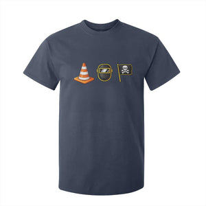 Pittsburgh Victory Icons Rebus Graphic IYKYK Meme T Shirt For Kid Hoist The Cone Welding Mask Jolly Roger Flag TS02 Navy Print Your Wear