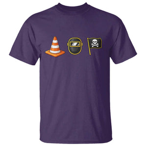 Pittsburgh Victory Icons T Shirt - Hoist The Cone Welding Mask Jolly Roger IYKYK Meme Tee TS02 Purple Print Your Wear