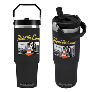 Pittsburgh Skyline Victory Hoist The Cone Meme Flip Straw Tumbler Funny Sports Fan Celebration TS02 One Size: 30 oz Black Print Your Wear