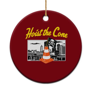 Pittsburgh Skyline Victory Hoist The Cone Meme Ceramic Ornament Funny Sports Fan Celebration TS02 1pc Red Print Your Wear