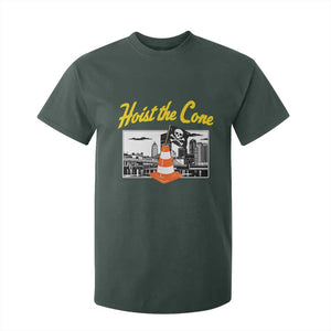 Pittsburgh Skyline Victory Hoist The Cone Meme T Shirt For Kid Funny Sports Fan Celebration TS02 Dark Forest Green Print Your Wear