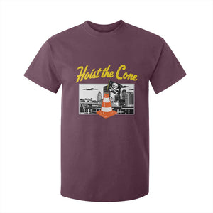 Pittsburgh Skyline Victory Hoist The Cone Meme T Shirt For Kid Funny Sports Fan Celebration TS02 Maroon Print Your Wear
