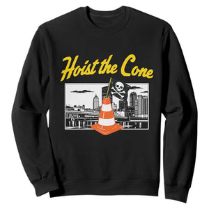 Pittsburgh Skyline Victory Hoist The Cone Meme Sweatshirt Funny Sports Fan Celebration TS02 Black Print Your Wear