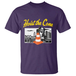 Pittsburgh Skyline Victory Hoist The Cone Meme T Shirt Funny Sports Fan Celebration TS02 Purple Print Your Wear