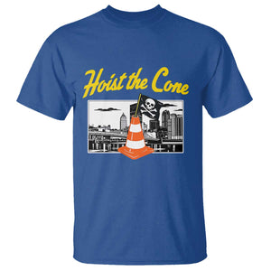 Pittsburgh Skyline Victory Hoist The Cone Meme T Shirt Funny Sports Fan Celebration TS02 Royal Blue Print Your Wear