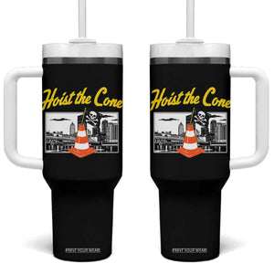 Pittsburgh Skyline Victory Hoist The Cone Meme Tumbler With Handle Funny Sports Fan Celebration TS02 One Size: 40 oz Black Print Your Wear