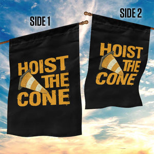 Vintage Hoist The Cone Distressed Graphic Garden Flag Funny Sports Meme Baseball Fan Victory Celebration TS02 Print Your Wear