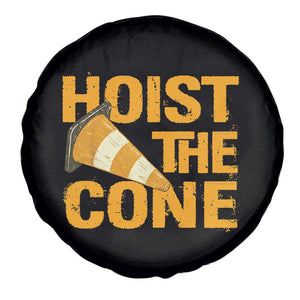 Vintage Hoist The Cone Distressed Graphic Spare Tire Cover Funny Sports Meme Baseball Fan Victory Celebration TS02 Print Your Wear