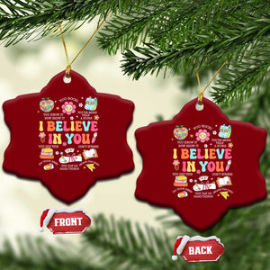 Groovy I Believe In You Testing Motivation Ceramic Ornament More Than A Score for Teacher Student TS02 Print Your Wear