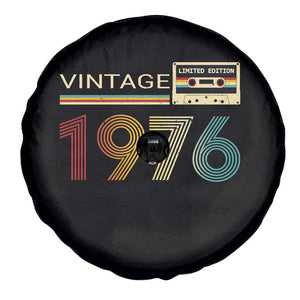 Vintage 1976 Retro Cassette Tape Graphic Spare Tire Cover Awesome Since 1976 Birthday Gift TS02 Print Your Wear