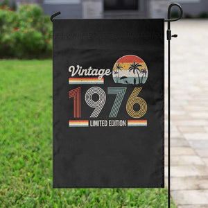 Vintage 1976 Limited Edition Garden Flag Retro Sunset 50th Birthday Graphic TS02 Print Your Wear