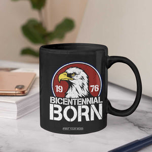 Patriotic Bicentennial Born 1976 Coffee Mug American Bald Eagle 50th Birthday TS02 Print Your Wear