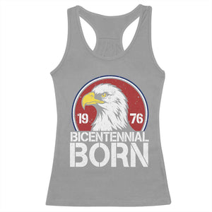 Patriotic Bicentennial Born 1976 Racerback Tank Top American Bald Eagle 50th Birthday