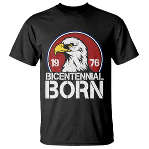 Patriotic Bicentennial Born 1976 T Shirt American Bald Eagle 50th Birthday