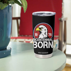 Patriotic Bicentennial Born 1976 Tumbler Cup American Bald Eagle 50th Birthday