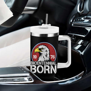 Patriotic Bicentennial Born 1976 Tumbler With Handle American Bald Eagle 50th Birthday TS02 Print Your Wear