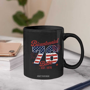 Retro Bicentennial Babe Est 1976 Coffee Mug 4th of July 50th Birthday Gift TS02 Print Your Wear