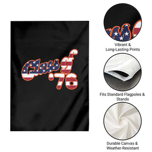Patriotic Class of 76 Retro American Flag Script Garden Flag Graduation Birthday Milestone TS02 Print Your Wear