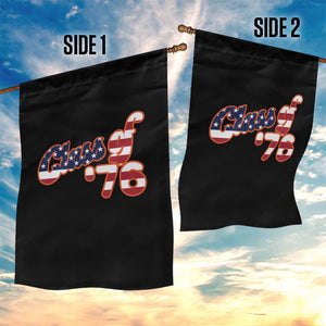 Patriotic Class of 76 Retro American Flag Script Garden Flag Graduation Birthday Milestone TS02 Print Your Wear
