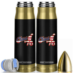 Patriotic Class of 76 Retro American Flag Script Bullet Tumbler Graduation Birthday Milestone TS02 Black Print Your Wear