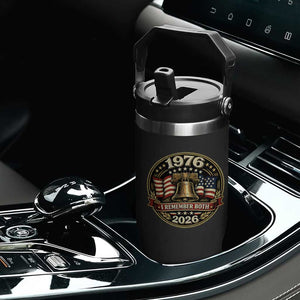 Bicentennial Born 1976 Liberty Bell Flip Straw Tumbler America 250th Anniversary 50th Birthday TS02 Print Your Wear