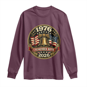 Bicentennial Born 1976 Liberty Bell Long Sleeve Shirt America 250th Anniversary 50th Birthday TS02 Maroon Print Your Wear