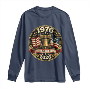 Bicentennial Born 1976 Liberty Bell Long Sleeve Shirt America 250th Anniversary 50th Birthday TS02 Navy Print Your Wear