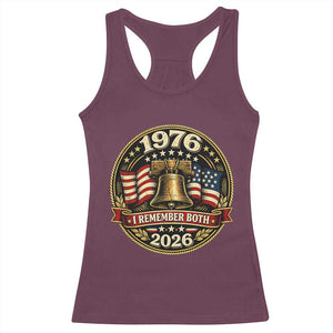 Bicentennial Born 1976 Liberty Bell Racerback Tank Top America 250th Anniversary 50th Birthday TS02 Maroon Print Your Wear
