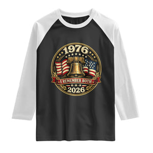 Bicentennial Born 1976 Liberty Bell Raglan Shirt America 250th Anniversary 50th Birthday