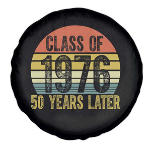Class of 1976 50 Years Later Spare Tire Cover Retro Sunset Graduation Birthday 50th Milestone TS02 Print Your Wear