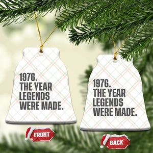 1976 The Year Legends Were Made Ceramic Ornament Minimalist Retro 50th Birthday