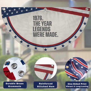 1976 The Year Legends Were Made Patriotic Fan Flag Minimalist Retro 50th Birthday