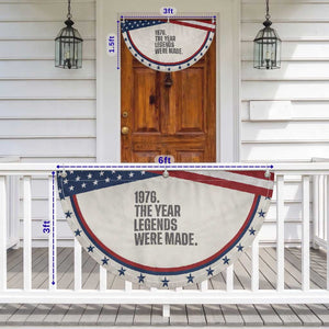 1976 The Year Legends Were Made Patriotic Fan Flag Minimalist Retro 50th Birthday