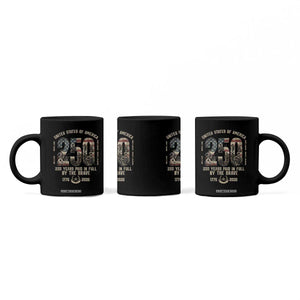 America 250 Years Paid In Full By The Brave Coffee Mug Patriotic Military Remembrance USA Semiquincentennial