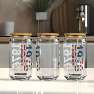 Vintage 1976 All Original Parts Glass Can Patriotic US Flag 50th Birthday Gift TS02 Print Your Wear