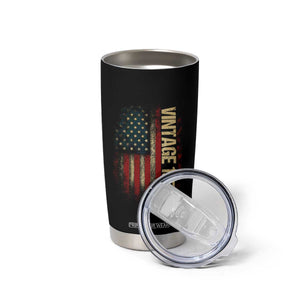 Vintage 1976 Distressed American Flag Tumbler Cup Patriotic 50th Birthday Graphic TS02 Print Your Wear