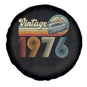 Vintage Sunset 1976 Retro Cassette Spare Tire Cover Mechanical Dial Tech Nostalgia 50th Birthday TS02 Print Your Wear